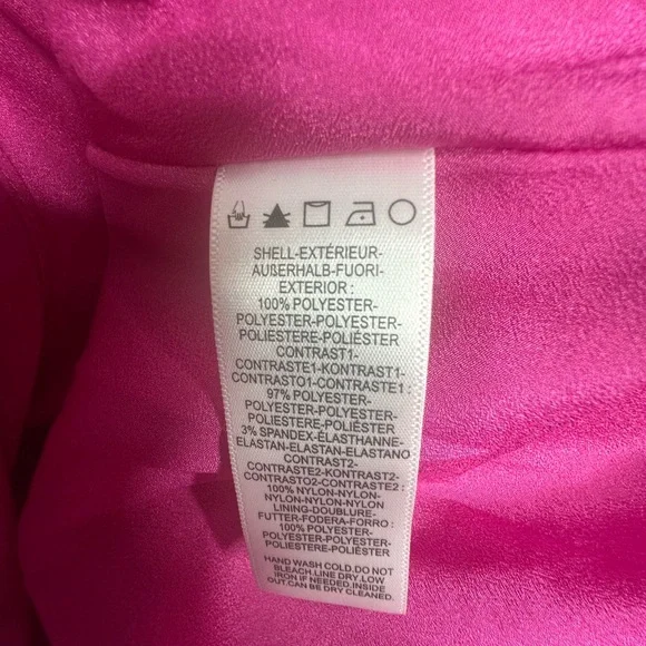 NWT Dress The Population Melanie Floral Applique Mixed Media Mini Dress L - Picture 9 of 10